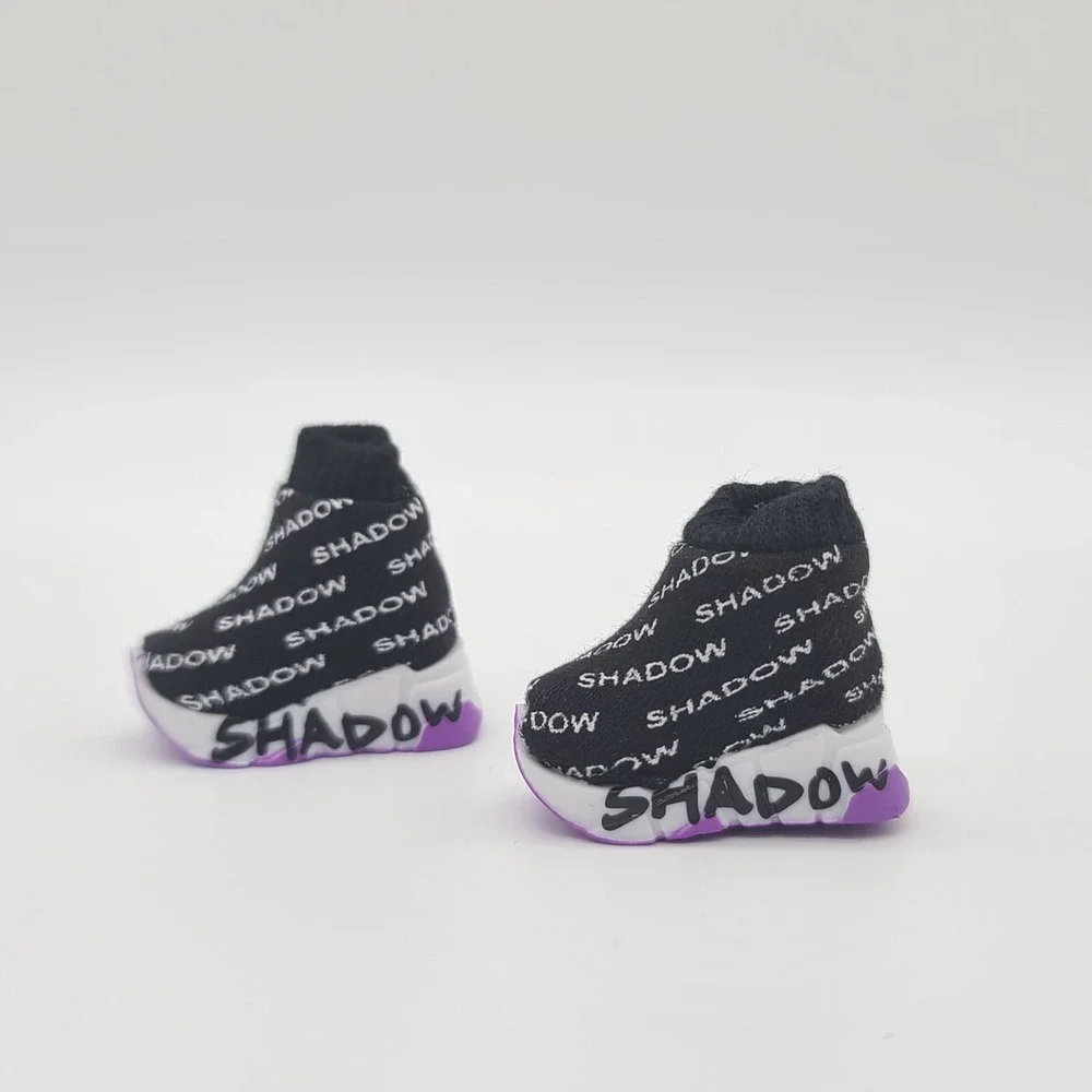 Rainbow High Shadow High Sock Sneakers Black Mini Accessories Studio Shoes Box